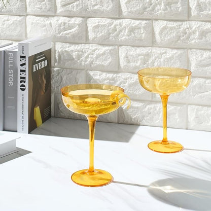 Acrylic Shatterproof Martini, Champagne & Cocktail Unbreakable Glasses | Set of - Image 3