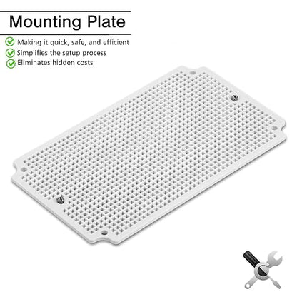 QILIPSU Junction Box with Mounting Plate 250x150x100mm, ABS Plastic DIY - Image 2