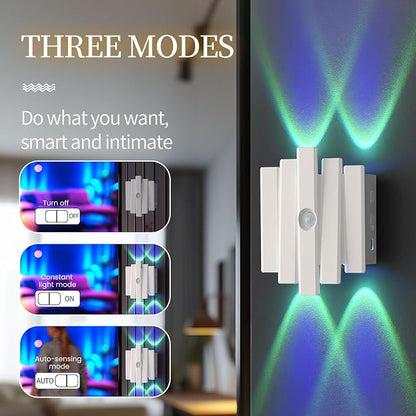 Rechargeable Motion Sensor Night Light, Magnetic RGB Color Changing LED Ambient - Image 7