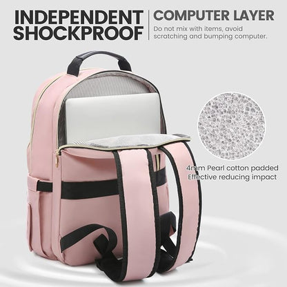 LOVEVOOK Laptop Backpack for Women 15.6 inch, Cute Womens Travel Purse - Image 4