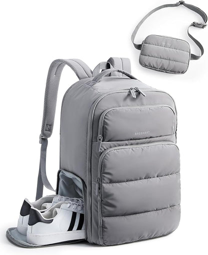 BAGSMART 35L Travel Backpack Women, 17.3 Inch Carry On Backpack Flight Approved by BAGSMART