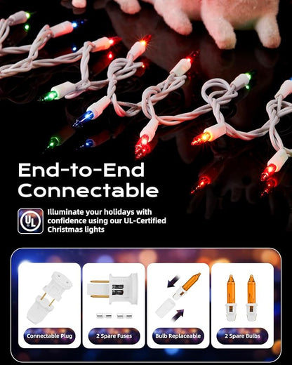 Brightown Multicolor Christmas Mini String Lights, 100-Count 26.5ft - Image 3