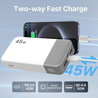 NOBIS Portable Charger, 20000mAh Power Bank, 45W Power Bank Fast Charging - Image 6