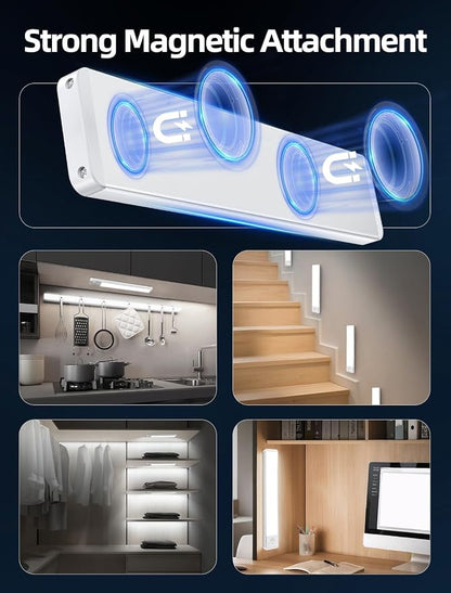 Under Cabinet Lighting: 10 Inch 3-Color Dimmable Rechargeable Motion Sensor - Image 5