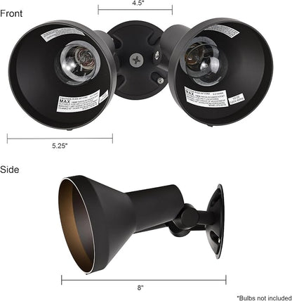 Nuvo SF77/495 Flood Outdoor Wall-Mounted Floodlight, Dark Bronze - Image 2