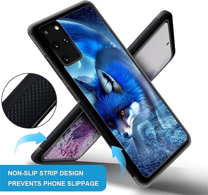 for Samsung Galaxy S20 Plus Case, Snowy Mountain Fox Lake Pattern Graphic - Image 5