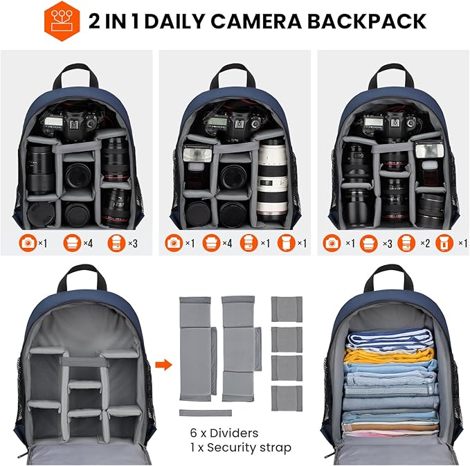 TARION Camera Bag Professional Camera Backpack Case - Image 3