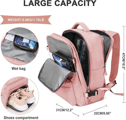 WONHOX Large Travel Backpack Carry on Flight Approved Laptop Work Business - Image 4