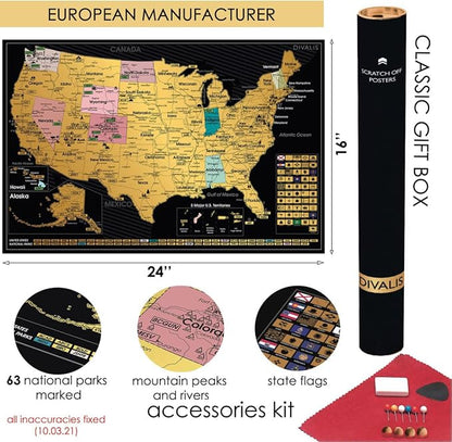 Detailed Scratch off USA Map - Image 3