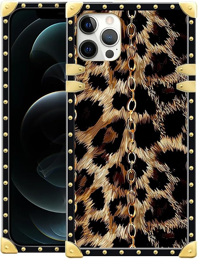 Compatible with iPhone 11 Pro Max Case, Seamless Gold Chain Leopard Luxury by Unknown