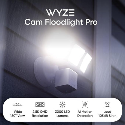 WYZE Floodlight Camera Pro, PCMag Editors' Choice 3000-Lumen LEDs, 2.5K HD - Image 14