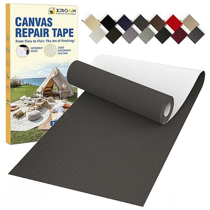 Canvas Repair Tape, 3.2 x 63 Inch Waterproof Heavy Duty Fabric Tape by ProfessionalFurnitureRepair