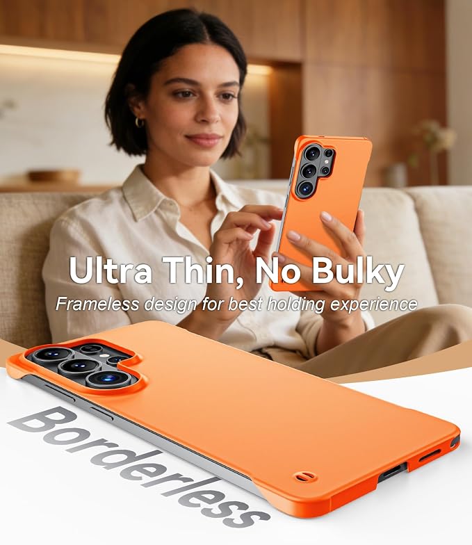 GRECAZO Slim Borderless for Samsung Galaxy S26 Plus Phone Case 6.7" Ultra-Thin - Image 3