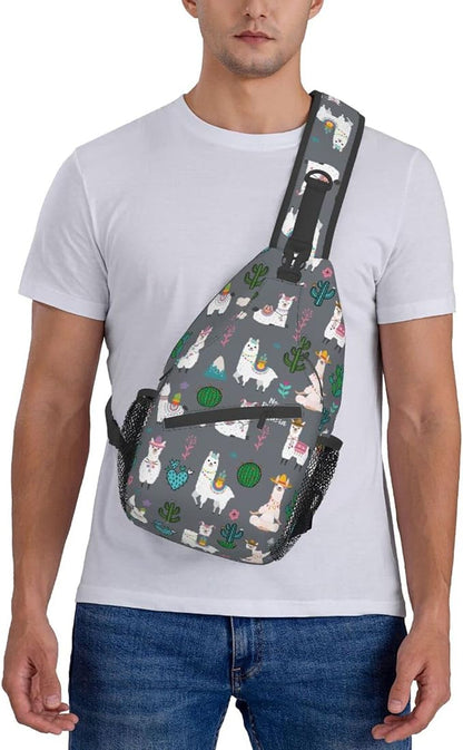 Sling Backpack For Men Hiking Daypack Crossbody Shoulder Bag Travel Chest Pack - Image 2