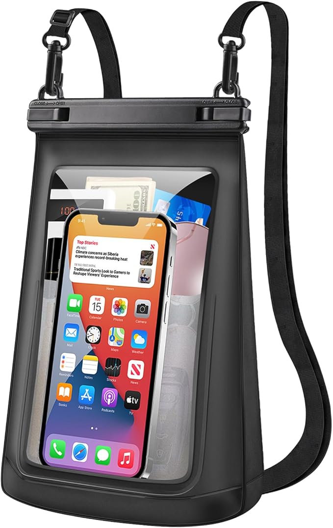 Extra Large Size Waterproof Phone Pouch by PEDVSTY