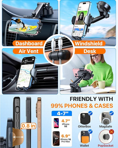 2026 Ultimate Best【True Military-Grade & Safety Cert】Car Phone Holder - Image 9