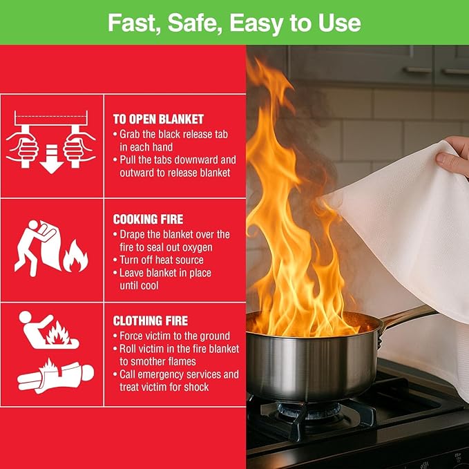 2-Pack Emergency Fire Blanket - Image 9