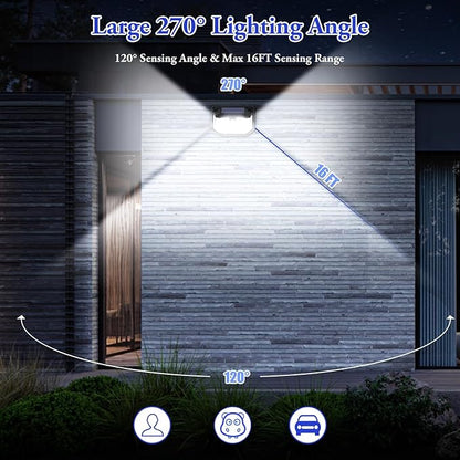4-Pack Solar Wall Lights Outdoor - Image 4