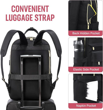 LOVEVOOK Laptop Backpack for Women, 17.3 Inch Laptop Bag - Image 4