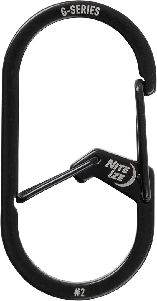 Nite IZE GS2-01-R6 G-Series Dual Chamber Carabiner, Size #2 1-Pack by Nite+Ize