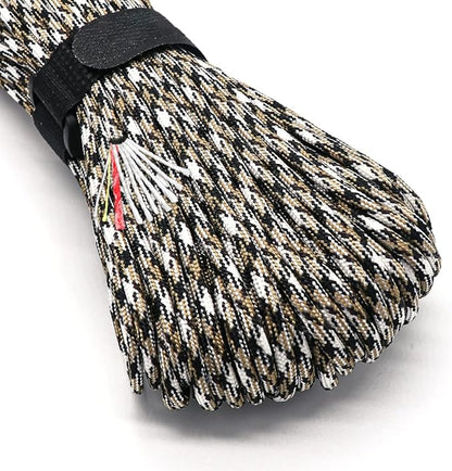 PSKOOK Survival Paracord Parachute Fire Cord Survival Ropes Red Tinder Cord PE by PSKOOK