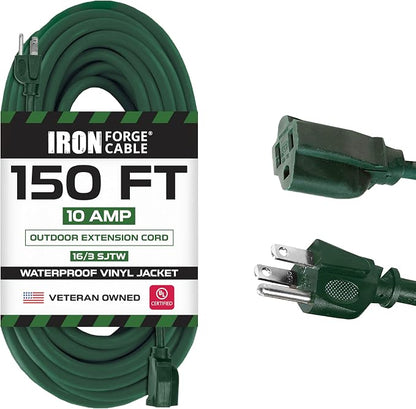 Iron Forge Cable Weatherproof 150 Ft Outdoor Extension Cord by IronForgeCable