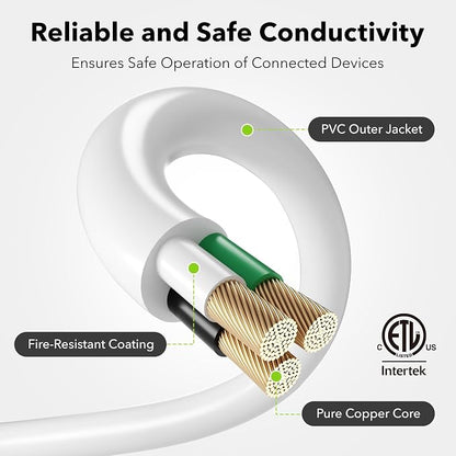 BN-LINK 35ft Outdoor Extension Cord, 16 Gauge General Purpose Power Cord - Image 2