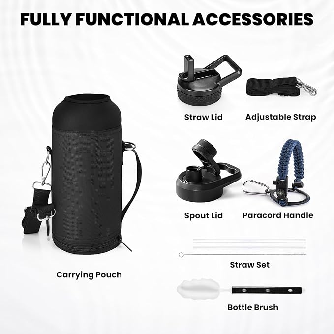RAYMYLO Insulated Water Bottle 32 oz, Triple Wall Vacuum Stainless Steel - Image 6