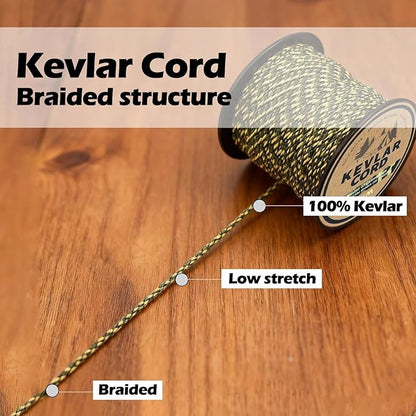 9KM DWLIFE Kevlar Cord – Camo Kevlar Line Ultra-Strong, Lightweight & - Image 3
