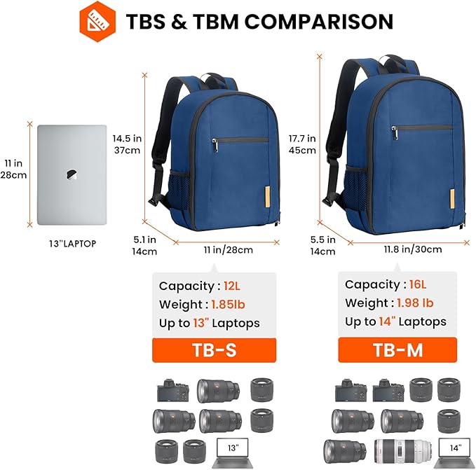 TARION Camera Bag Professional Camera Backpack Case - Image 7