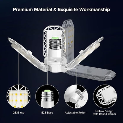 SANSI 300 Watt Equivalent LED Work Light, 3300LM 5000K Portable Camping Lights - Image 5