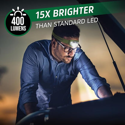 Energizer PRO-400 Headlamp Rechargeable, IPX4 Water Resistant Rechargeable - Image 2
