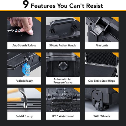 Lykus HC-7530 Large Waterproof Hard Case - Image 5