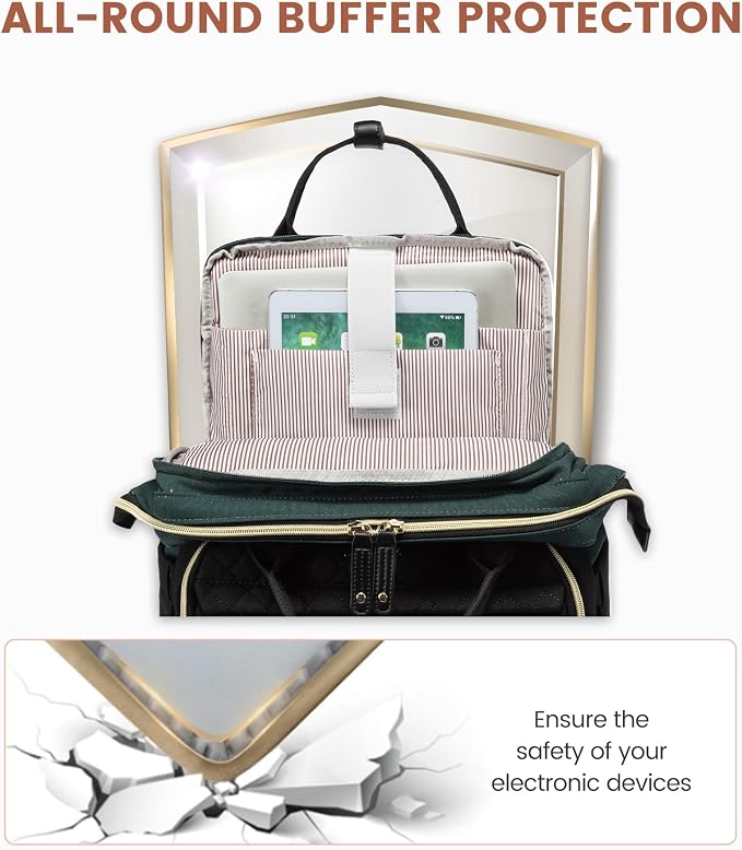 LOVEVOOK Laptop Backpack for Women, 15.6'' Waterproof Nurse Bag Teacher Work - Image 6