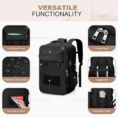 Maelstrom Travel Backpack for Women Men, 35L Waterproof Laptop Backpack Fits - Image 7