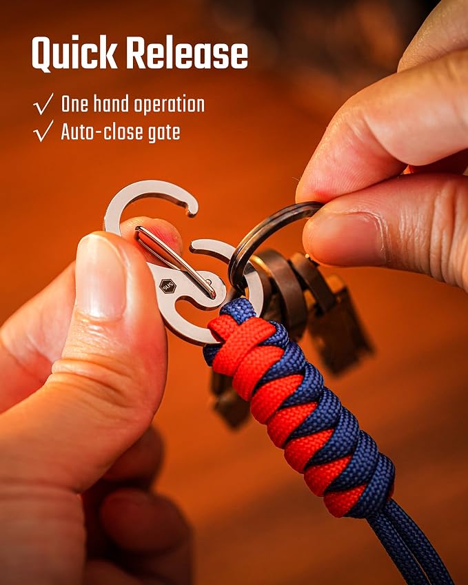 KeyUnity KC01 Braided Paracord Carabiner - Image 5