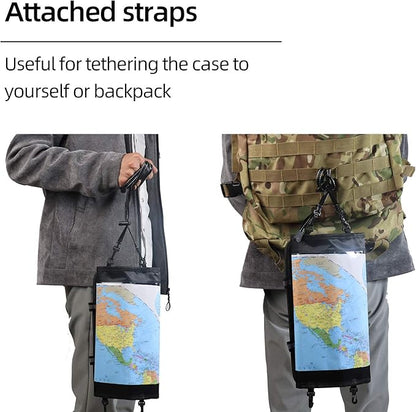 KOSIBATE Map Case, Waterproof Military Hiking Map Pouch Holder - Image 4