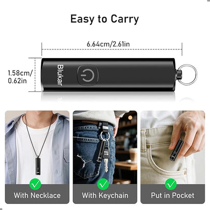 Blukar 2 Pack Rechargeable EDC Flashlight, 360L Mini Keychain Flash Light - Image 5