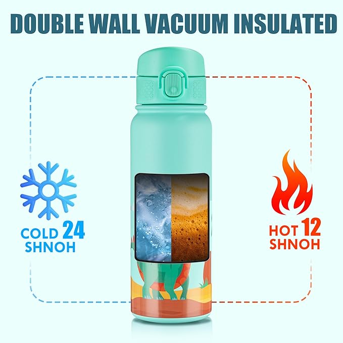 OLDLEY 20 Oz Insulated Stainless Steel Water Bottle - Image 6