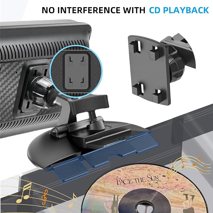 CD Slot Mount for Carplay Screen 17mm Ball Adapter - Image 7