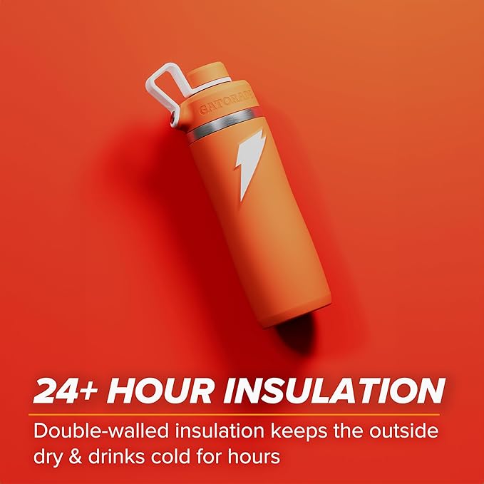 Gatorade 'Overtime' 22oz Stainless Steel Water Bottle, Twist Cap - Image 4