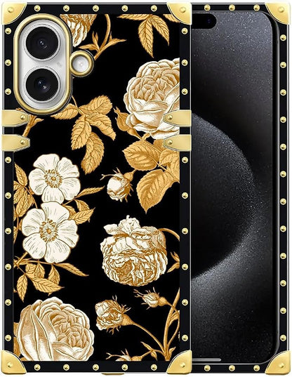 for iPhone 17 Case Luxury Golden Decoration by Unknown