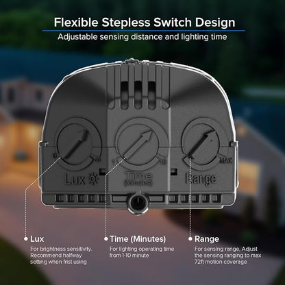 SANSI 7000LM Brightness Motion Sensor Outdoor Lights, 54W 5000K IP65 Waterproof - Image 7