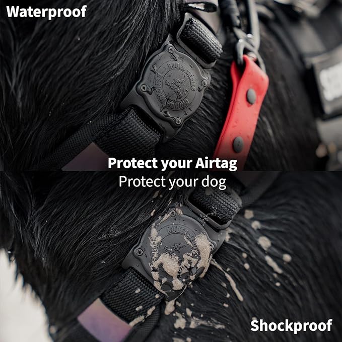 SÄKER IP68 Waterproof The Safest AirTag Dog Collar Holder, Ultra-Durable - Image 6