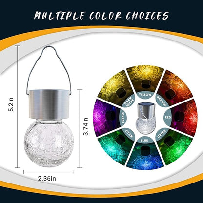 GIGALUMI Solar Lights Outdoor Waterproof, 12 Pack Solar Hanging Lights Garden - Image 3