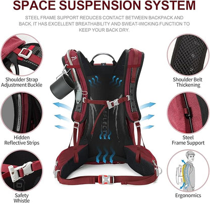 IX INOXTO Hiking Backpack, 26L/40L Waterproof Hiking Daypack - Image 4
