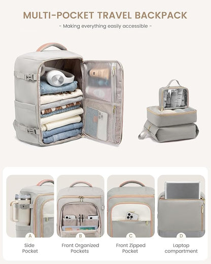 LOVEVOOK Travel Backpack for Women/Men, Personal Item Bag - Image 3
