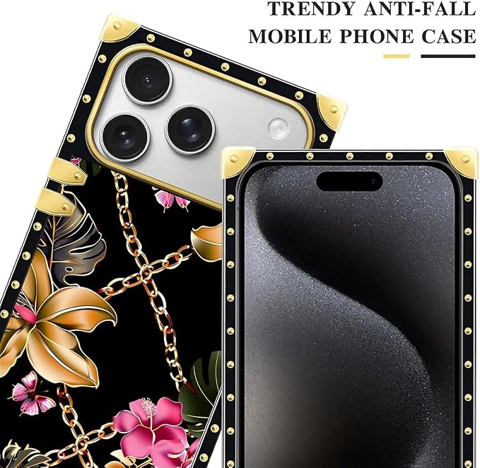 for iPhone 17 Pro Max Case Luxury Golden Decoration - Image 4