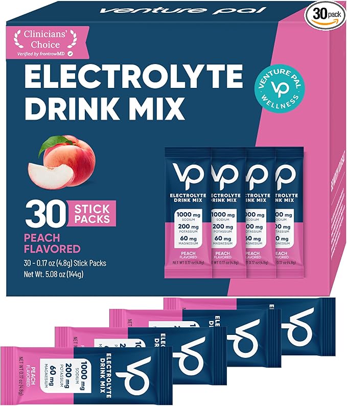 Venture Pal High Sodium Sugar-Free Electrolyte Powder Packets by VenturePal