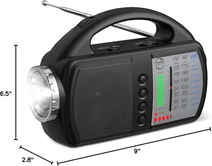 AM FM NOAA Weather Radio, Portable Emergency Radio - Image 8